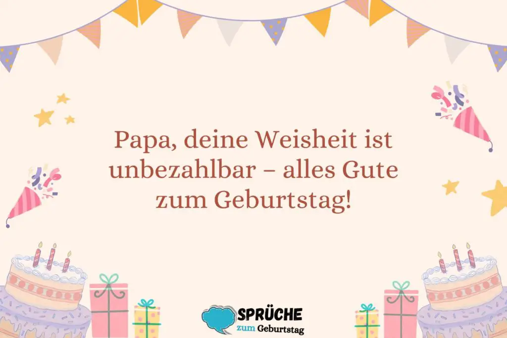Geburtstagswünsche für einen älteren Vater