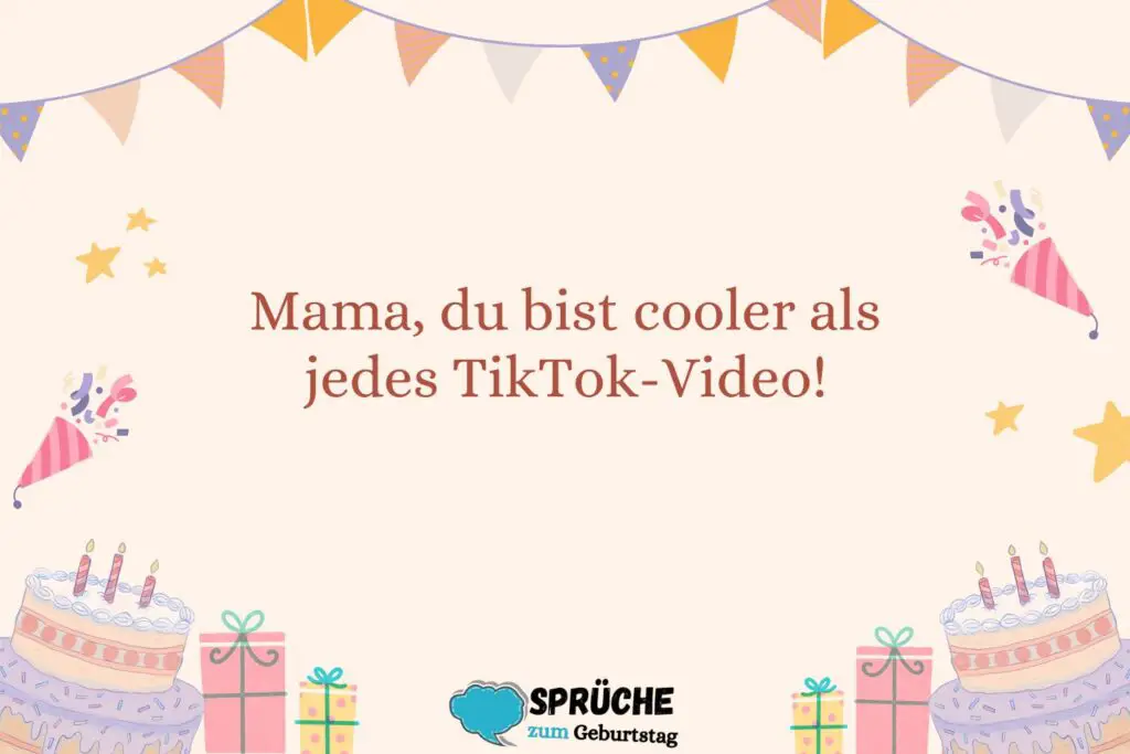 Moderne Geburtstagswünsche für Mama