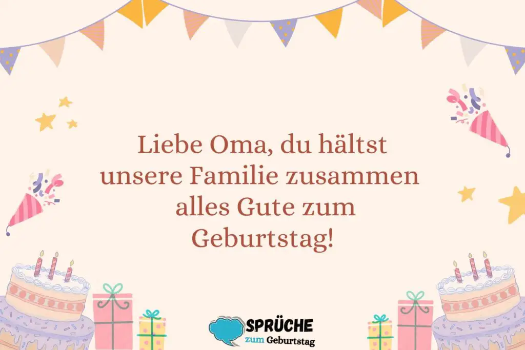 Geburtstagssprüche für Oma