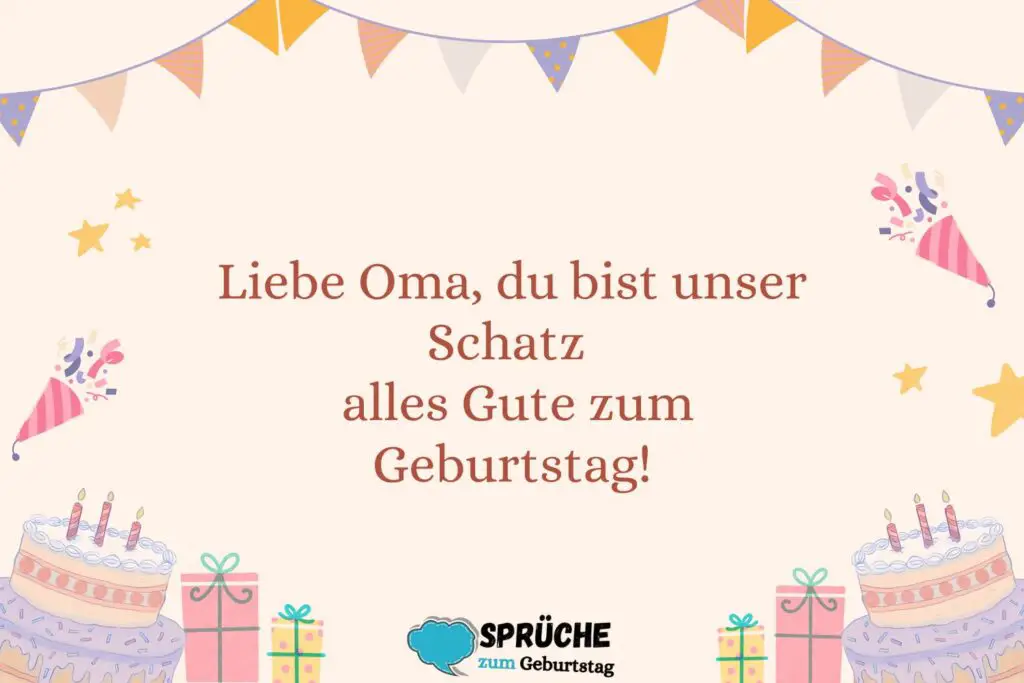 Geburtstagssprüche für Oma