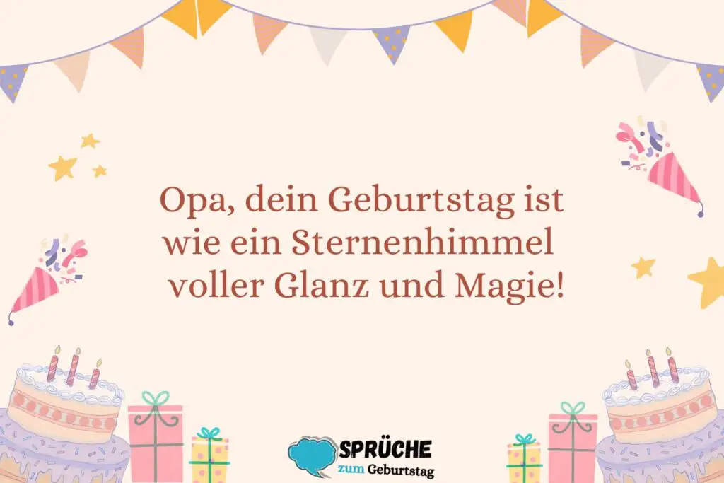 4. Kreative Geburtstagssprüche für Opa